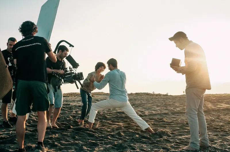 Film shoot on location